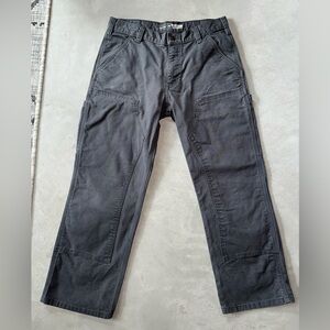 Carhartt Black Cargo Work Pants with Reinforced Knees 32X30